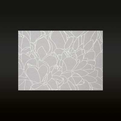 Lilymagnolia (carte de bijoux collection luxe) argent / blanc