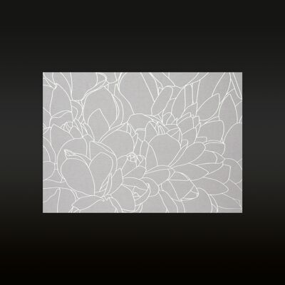 Lilymagnolia (Schmuckkarte Luxuskollektion) silber/weiß