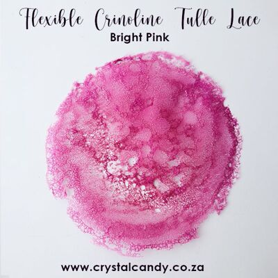 Crystal Candy Edible Bright Pink Crinolene
