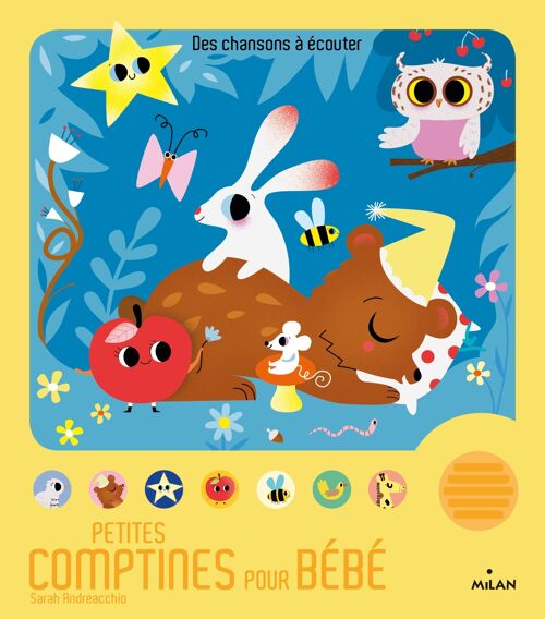Livre sonore - Petites comptines pour bébé - Collection « Contes et comptines à écouter »