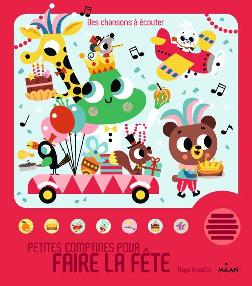 Livre sonore - Petites comptines pour faire la fête - Collection « Contes et comptines à écouter »