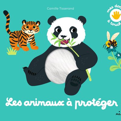 Libro da toccare - Animali da proteggere - Collezione "My docus to touch"