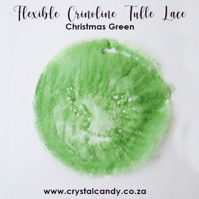 Crystal Candy Edible Christmas Green Crinolene