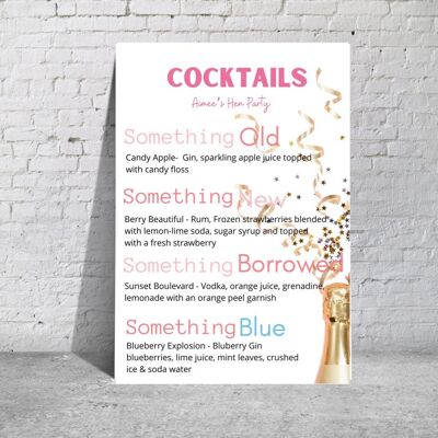 Cocktails Recipe Print