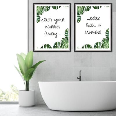 Bathroom Prints Set of 2