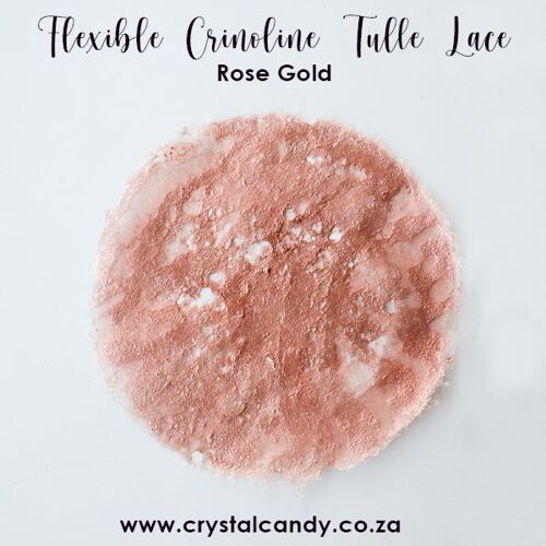 Crystal Candy Edible Rose Gold Crinolene