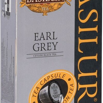 Basilur Tea Earl Gray 10 capsules compatible with Nespresso machine