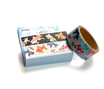 Washi / masking tape poisson rouge 6