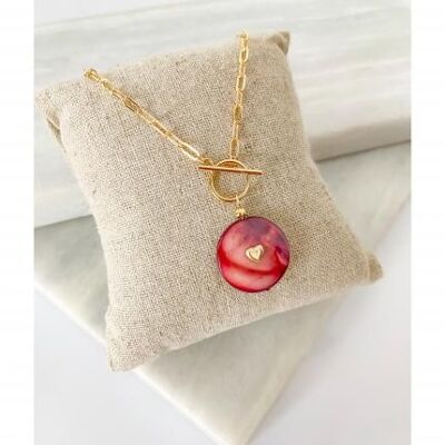 Necklace Willow Burgundy