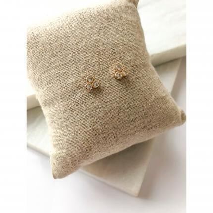 Orecchini a bottone Sileno