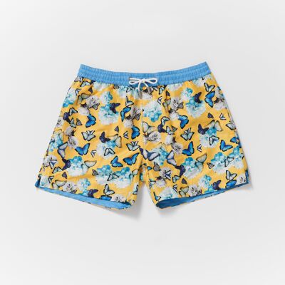 Aqua Butterfly Luca Mid Length Men's Swim Shorts