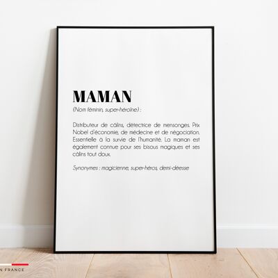Affiche Définition Maman
