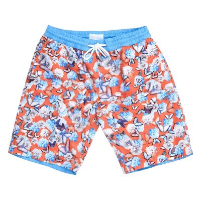 Exotic Butterfly Bobby Long Length Men's Swim Shorts