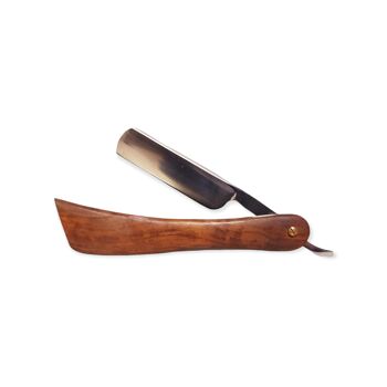 Rasoir coupe-chou en bois de Shesham pur en acier inoxydable Sword Edge 1