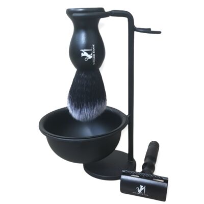 Sword Edge shaving gift set (razor, bowl, stand and brush)