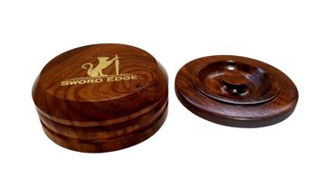 Sword Edge Shesham Wood Shaving Bowl - une pièce exquise 3