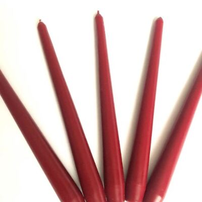 Taper Candle, Burgandy