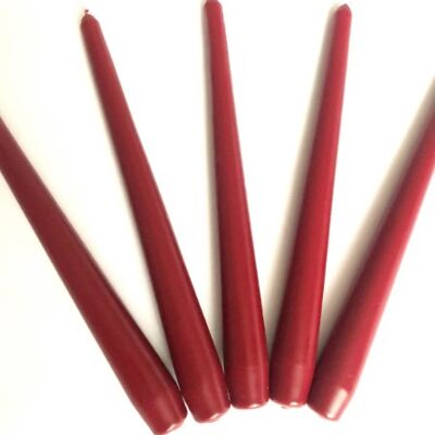 Taper Candle, Burgandy