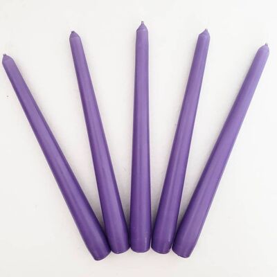 Bougie conique, violette