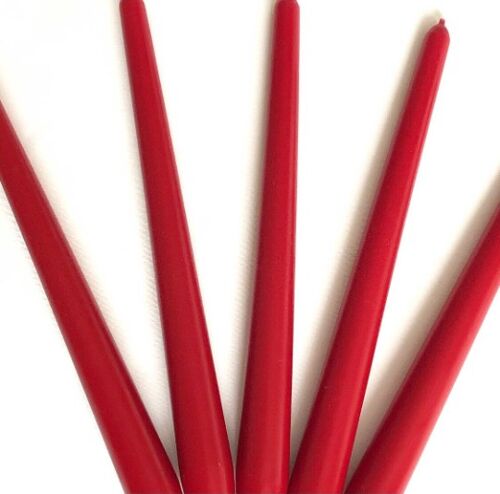 Taper Candle, Classic Red