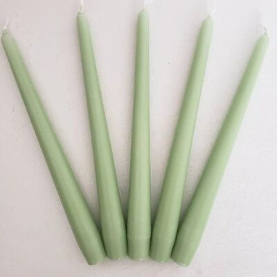 Taper Candle, Mint Green