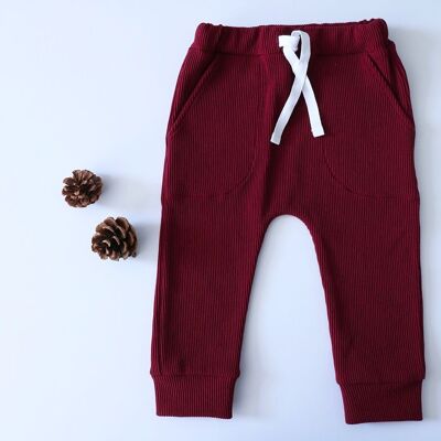 BURGUNDY TROUSERS