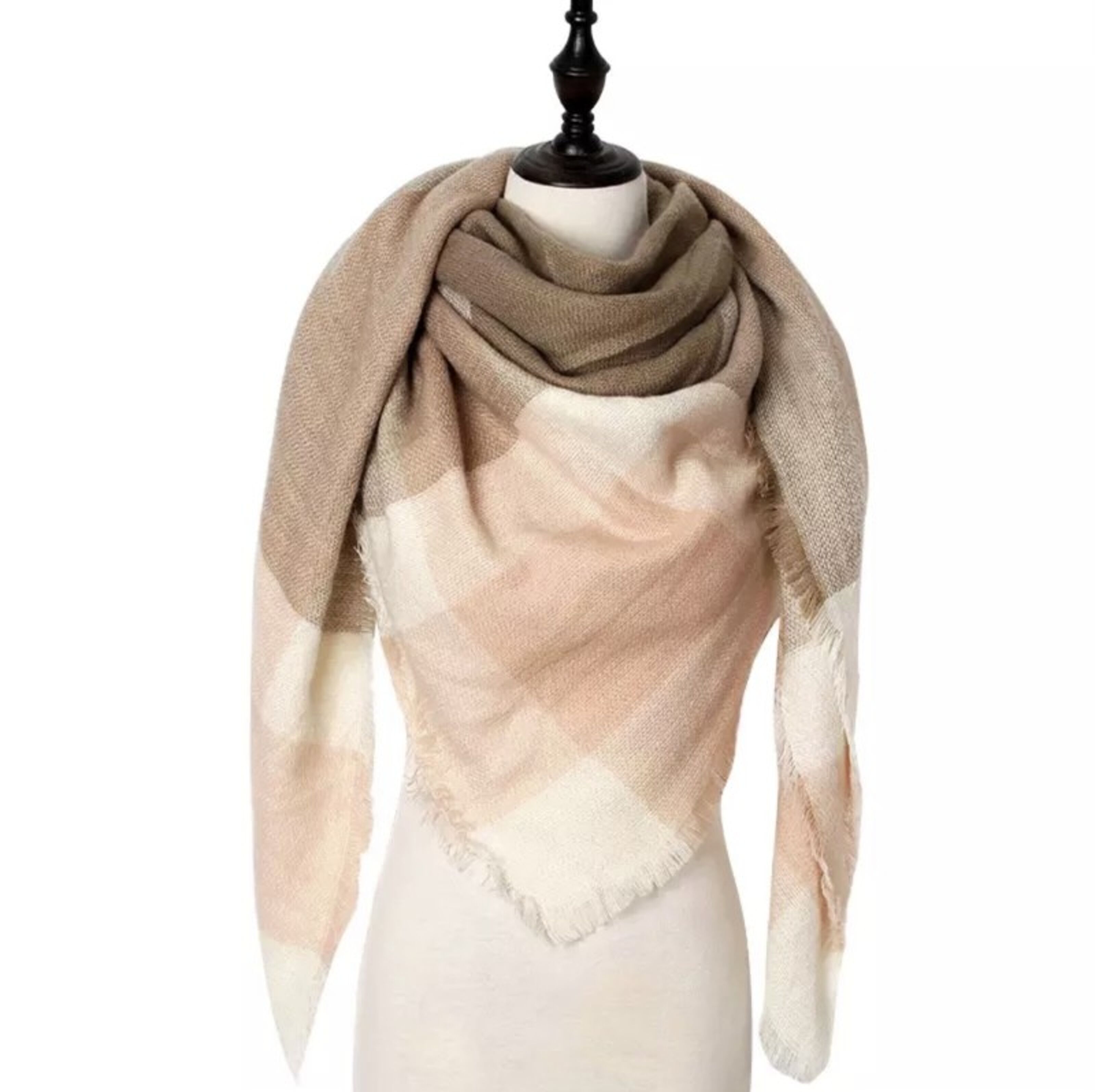 Buy wholesale Winter scarf blush square