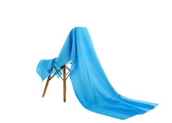 Emilie Scarves foulard châle Long Satin - bleu ciel - 200*70CM 1