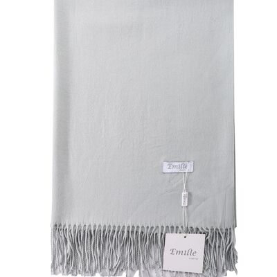 Emilie Scarves Pashmina scarf Cashmere shawl Gray - 200*63CM