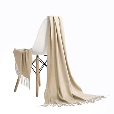 Emilie Scarves Pashmina scarf Cashmere shawl beige - 200*63CM