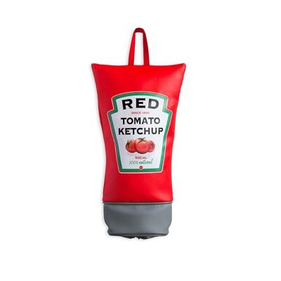Distributeur de sacs en plastique, Ketchup, simili cuir