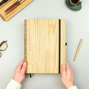 Cahier en bois - A4 - chêne - vierge 3