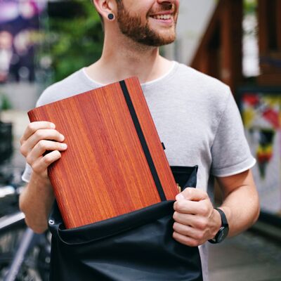 Wooden notebook - A4 - Padouk - blank