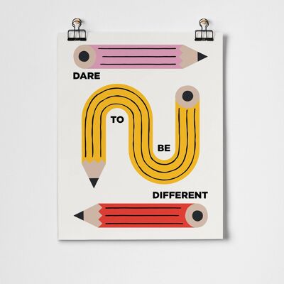 Dare to be Different Pencils Fine Art Print