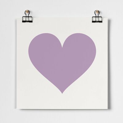 Lilac Heart Fine Art Print