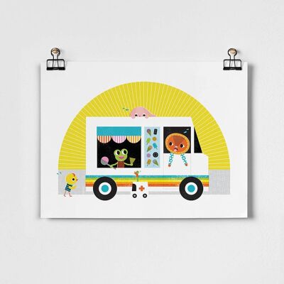 Ice Cream Truck Fine Art Print | Sara Gillingham