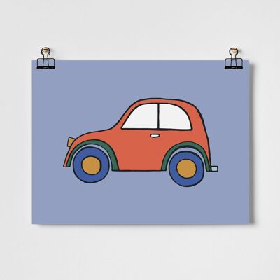 Red Car Fine Art Print