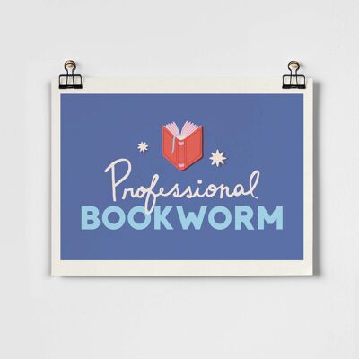 Professional Bookworm Fine Art Print