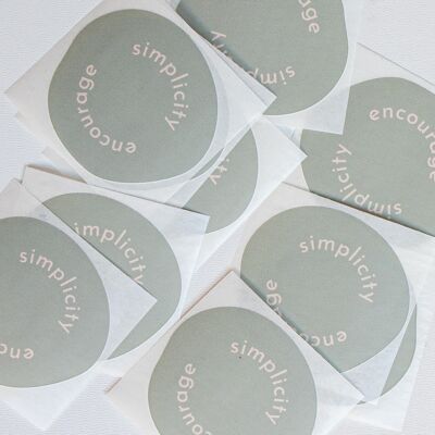 Sticker set | encourage simplicity