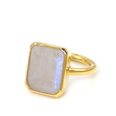 18kt Gold Vermeil Moonstone Ring