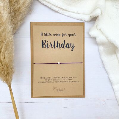 Un piccolo augurio per il tuo compleanno - Bracciale dei desideri