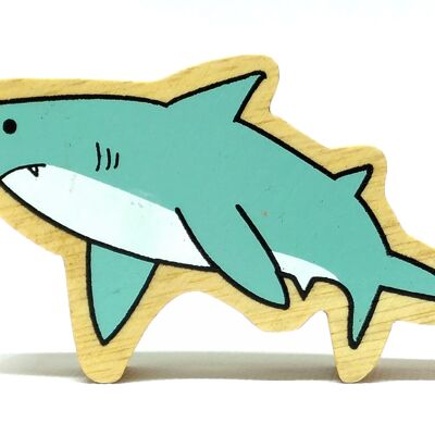 Mano le requin - Figurine en bois massif