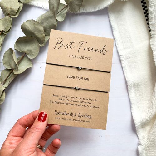 Best Friends  Me / You - Double Wish Bracelet