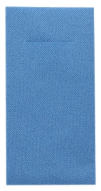Serviette à couverts jetable bleu aqua en Linclass® Airlaid 40 x 40 cm, 12 pièces 2