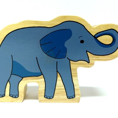 Gajah l'éléphant - Figurine en bois massif