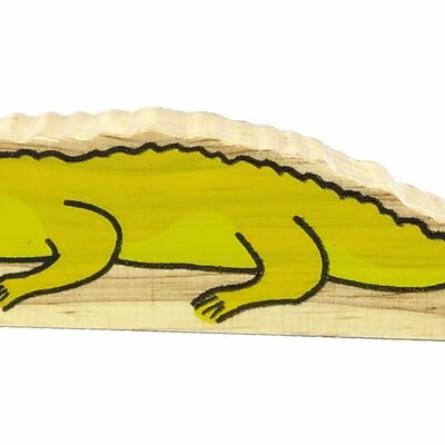 Tamsa le crocodile - Figurine en bois massif