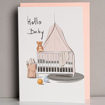 hello baby greeting card