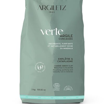 Arcilla verde triturada 3kgs