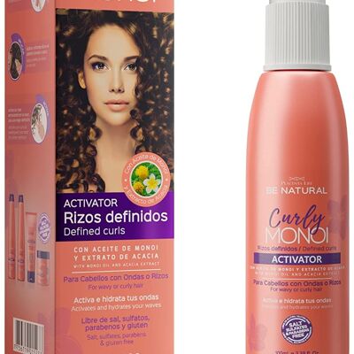 Curly Monoi. Curl activator. For curly and wavy hair. 100 milliliters.