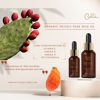 Organic prickly pear seed oil 30 ml